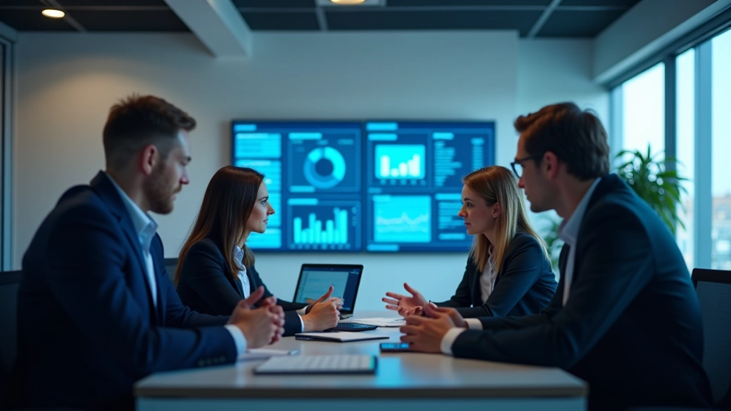 Team der arbejder med cloudbaserede analyseværktøjer