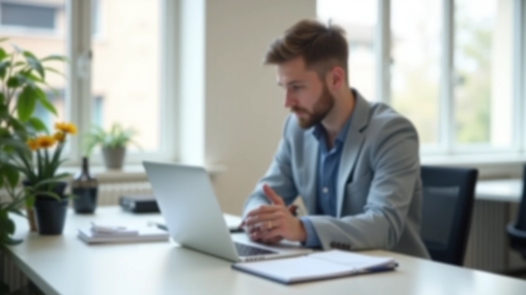 Professionel ved moderne workspace med cloud-værktøjer